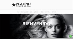 Desktop Screenshot of platinopeluqueria.com