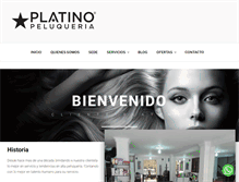 Tablet Screenshot of platinopeluqueria.com
